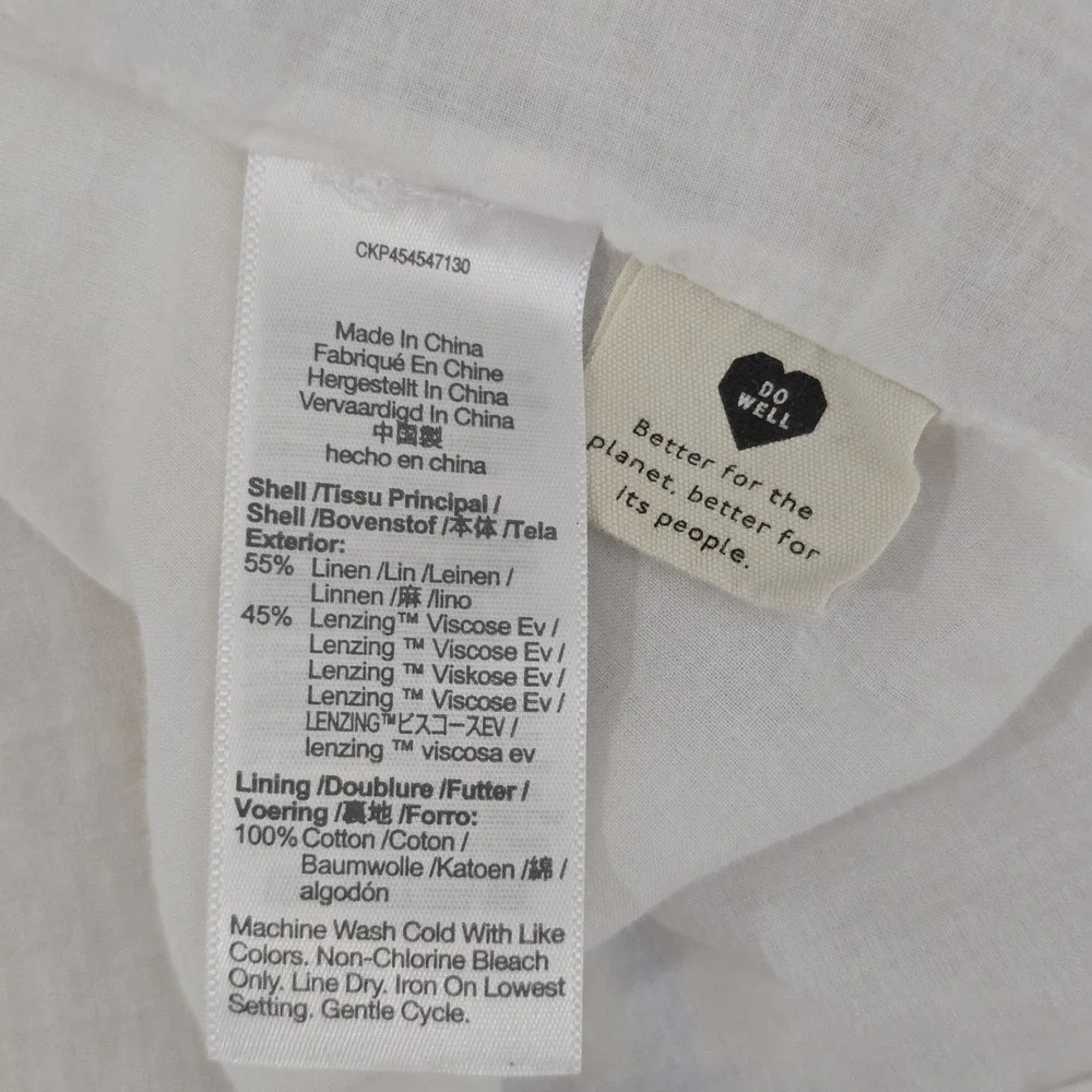 Madewell Clara Linen Blend Wrap Midi Dress Pastel Plaid Cottagecore Size L - Picture 4 of 8